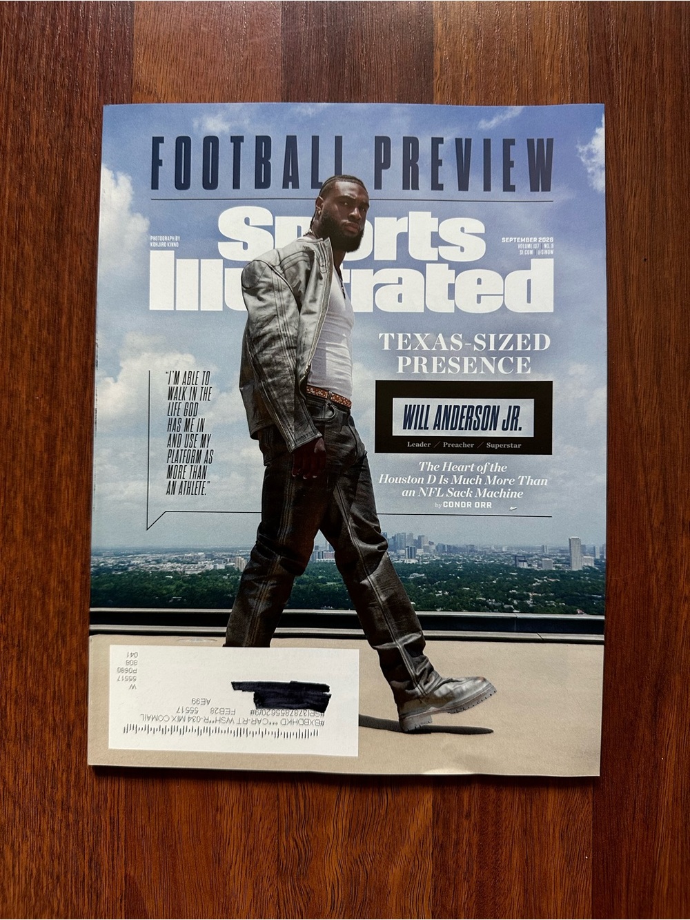 Sports Illustrated Magazine - Will Anderson Jr. - September 2026